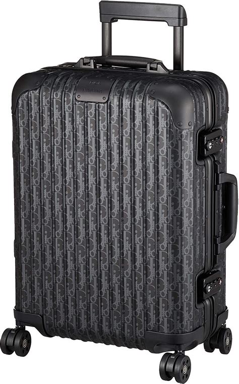 dior rimowa suitcase black|Dior Rimowa cabin luggage.